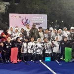 Meskipun sudah sukses meraih tiket Asian Games 2026 Nagoya, Jepang, Timnas Hockey Field Putri tidak kendor dalam menghadapi Singapura di Stadion Hockey GBK, Senayan, Jakarta, Minggu (26/4/2026). (PP FHI)