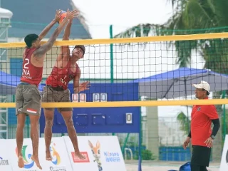 Dua dari Tiga Tim Voli Pantai Indonesia Petik Kemenangan di Asian Beach Games 2026 Sanya
