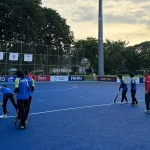 Timnas Hockey Field Putri Indonesia melakukan persiapan menghadapi Chinese Taipei, Selasa (28/4/2026)