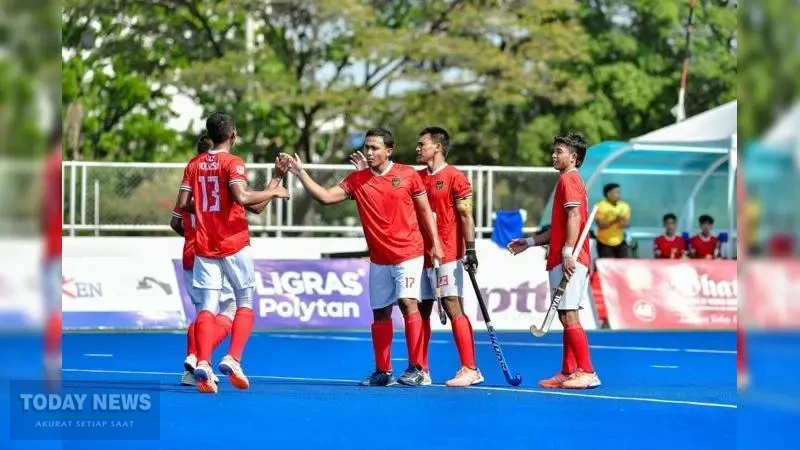 Kapten Timnas Hockey Field Putra Indonesia, Aulia Akbar Al Ardh tegaskan seluruh pemain akan berusaha maksimal untuk menang lawan Kazakhstan dan juga Thailand (PP GHI)