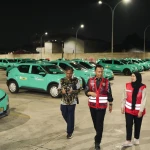 Kemenhub Sidak Pool Taksi Green SM di Bekasi pada Malam Hari, Pastikan Sistem Keselamatan Berjalan