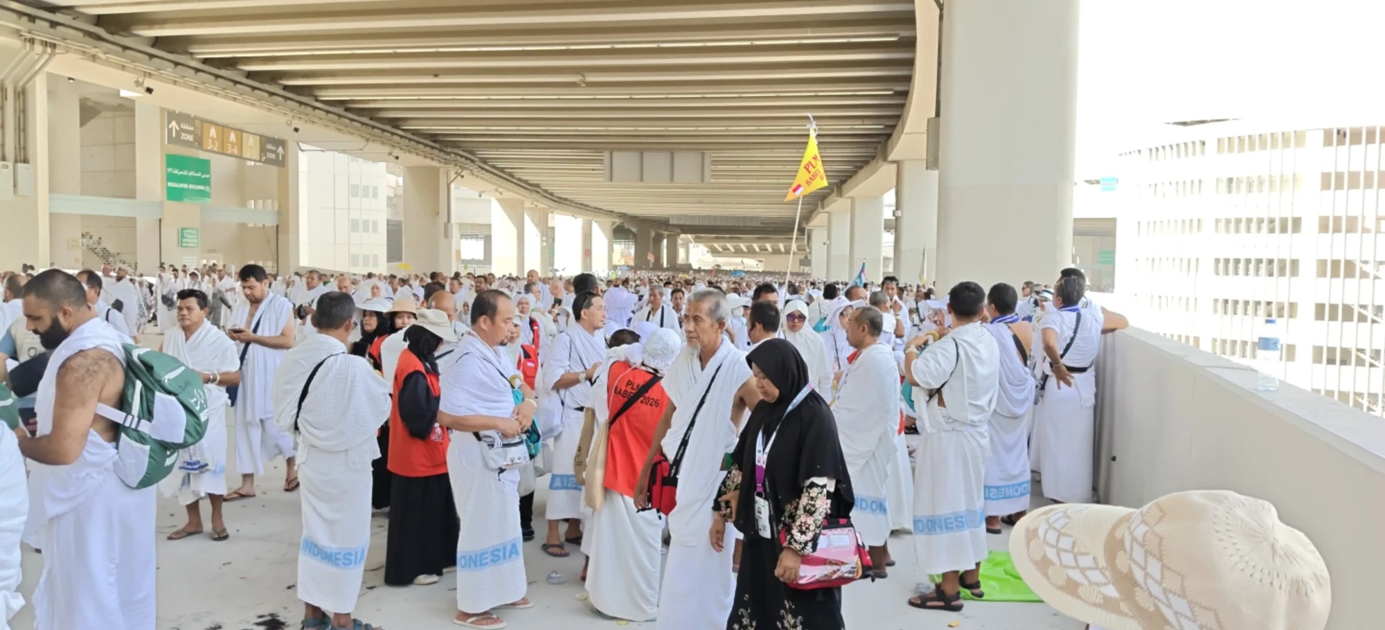 Jemaah Haji Indonesia Tiba di Mina.