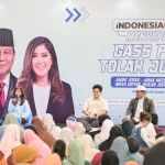 Menkomdigi Meutya Hafid dalam kegiatan Indonesia GOID Menyapa Gass Pol Tolak Judol - Jauhi Judol, Anak Medan Pilih Masa Depan, Bukan Judi Online di Kota Medan, Rabu (13/5/2026).