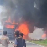 Kesaksian Korban Selamat Ungkap Bus ALS Bermasalah sebelum Tabrakan dan Terbakar