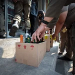 Satpol PP Kota Bandung Sita Ribuan Botol Miras