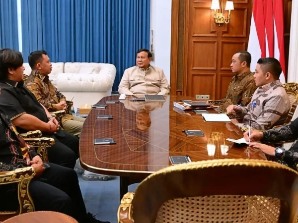 Prabowo Terima Panglima Jilah, Bahas Pencegahan Karhutla di Kalimantan