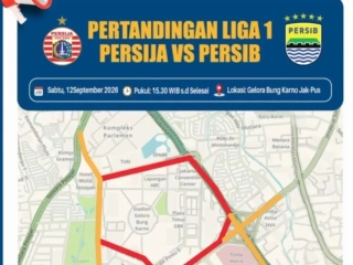 Polisi Siapkan Rekayasa Lalu Lintas Jelang Laga Persija vs Persib