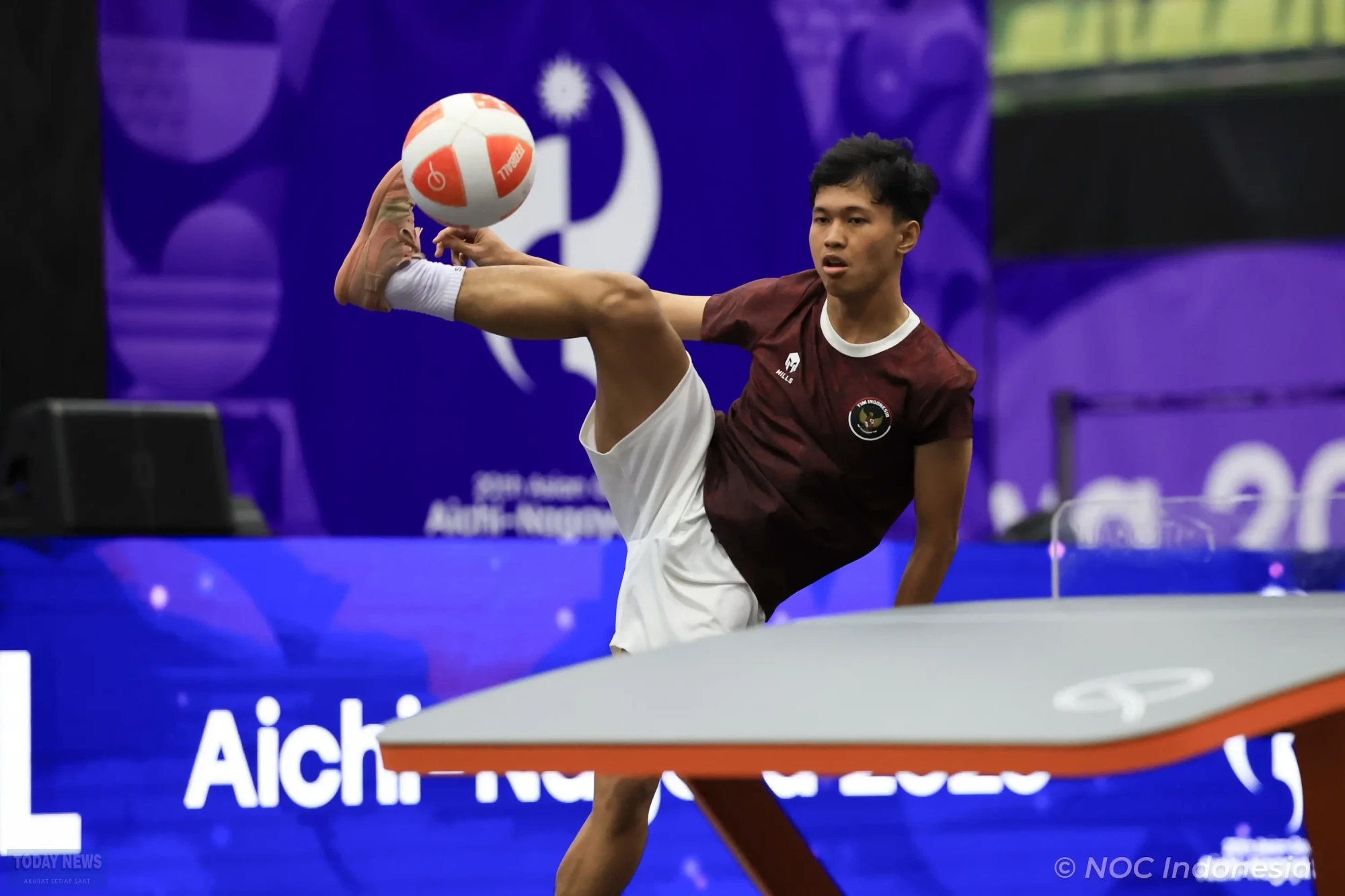 20260917 - NOC - AG26 - NMA - Teqball; 3. Men's Singles Group B - Yoga Ardika Putra (INA) 0-2 Lee Junsuk (KOR) - 01