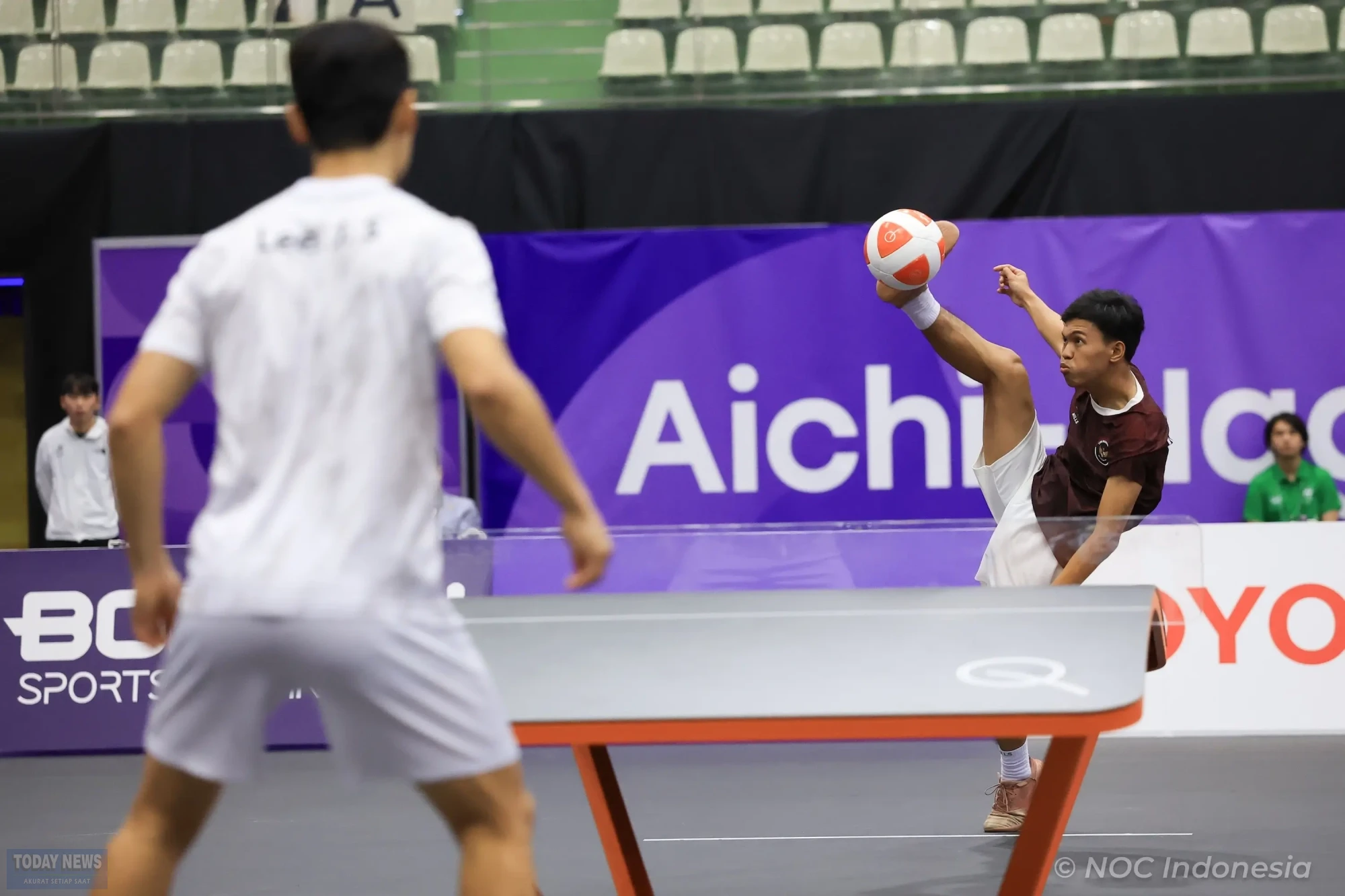 20260917 - NOC - AG26 - NMA - Teqball; 3. Men's Singles Group B - Yoga Ardika Putra (INA) 0-2 Lee Junsuk (KOR) - 08