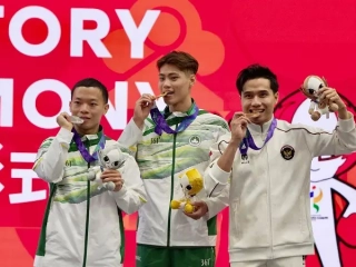 Seraf Naro sukses meraih perunggu pemenang cabang olahraga wushu nomor Changquan yang menjadi meladi pertama Indonesia pada Asian Games Aichi-Nagoya 2026, Minggu (20/9/2026). (Foto: Kemenpora)