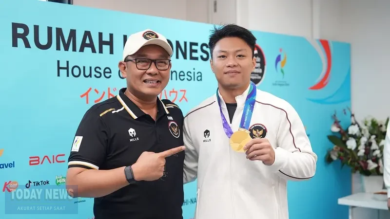 Chef de Mission (CdM) Indonesia, Todotua Pasaribu, menyampaikan rasa syukur sekaligus apresiasi kepada seluruh pihak yang telah mendukung perjuangan Kontingen Indonesia sepanjang Asian Games Aichi-Nagoya 2026. (Foto: NOC Indonesia)